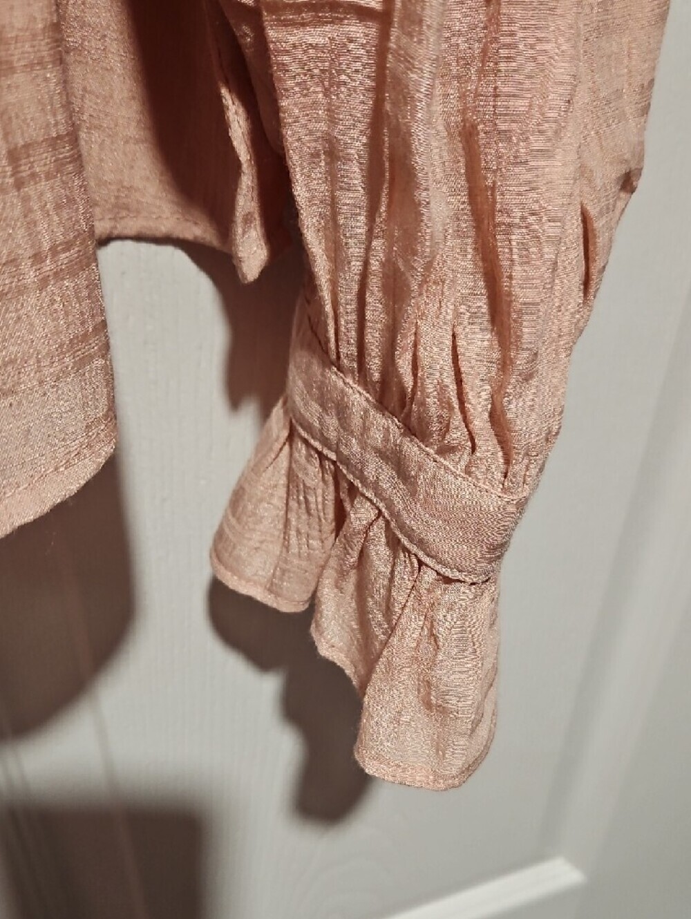 Wonderly Soft Blush Ruffle-Trim Top - Picture 5 of 6